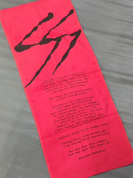 中邑真輔「STRONG STYLE LIVES」フェイスタオル