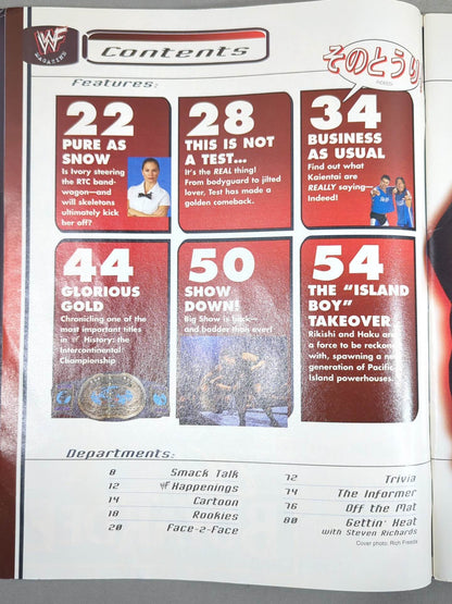 WWF MAGAZINE May 2001