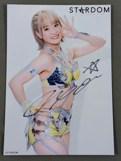 なつぽい 直筆サイン入り スターダムポートレート(O-9)