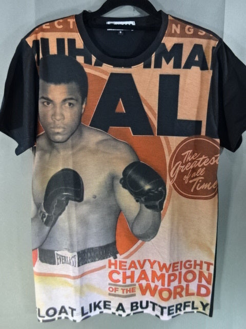 Muhammad Ali  All Print T-Shirt (1) (Black)