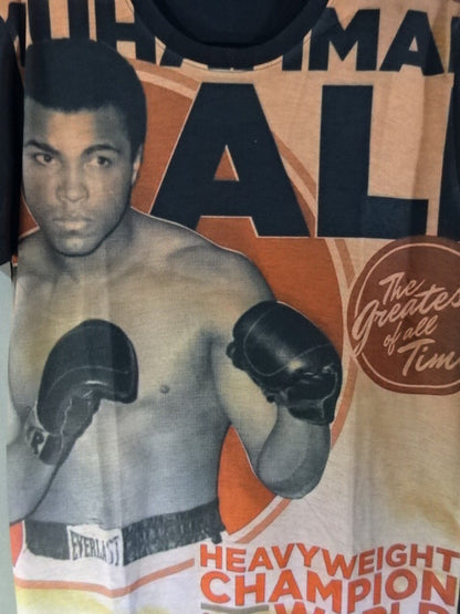 モハメド・アリ オールプリントTシャツ①(ブラック)