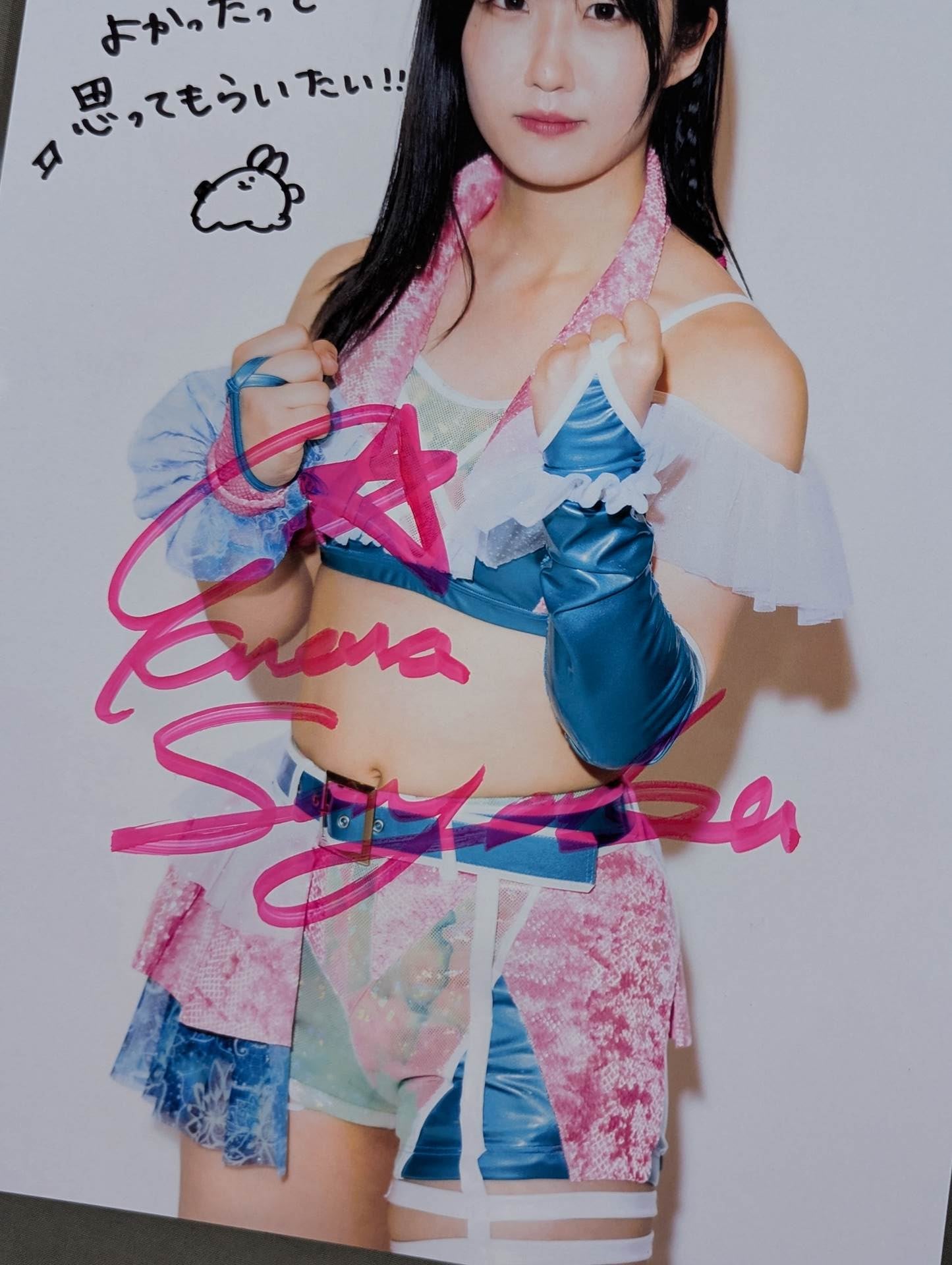 玖麗さやか 直筆サイン入り スターダムポートレート(B-3)