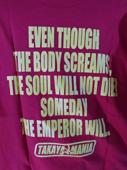 Yoshihiro Takayama  "GERMAN SUPLEX" T-Shirt (1) (Red)