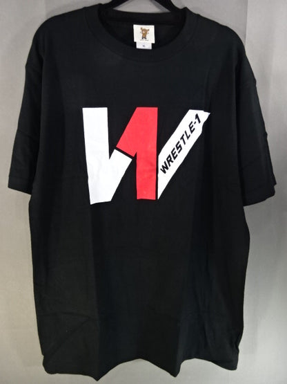 WRESTLE-1 × Muto Bear (Muto Keiji ) T-Shirt (1) ( Black)