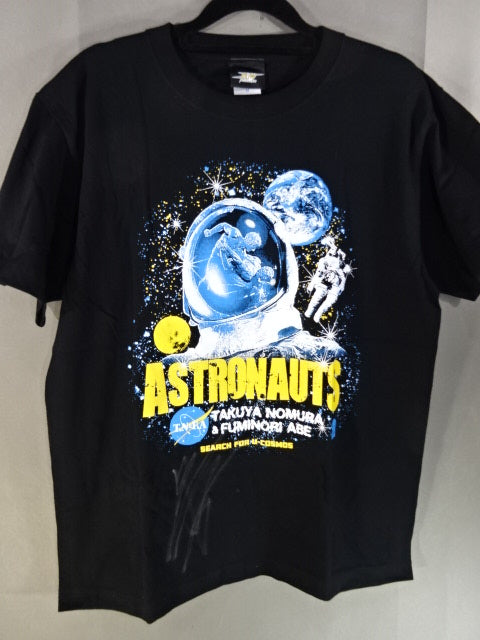 【Takuya Nomura  hand signed autograph Astronauts "AUTRONAUTS" T-shirt (1) (black)