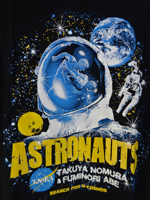 【Takuya Nomura  hand signed autograph Astronauts "AUTRONAUTS" T-shirt (1) (black)