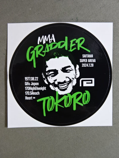 Hideo Tokoro×reversal  "TOKORO MMA GRAPPLER" T-shirt (2) (white)