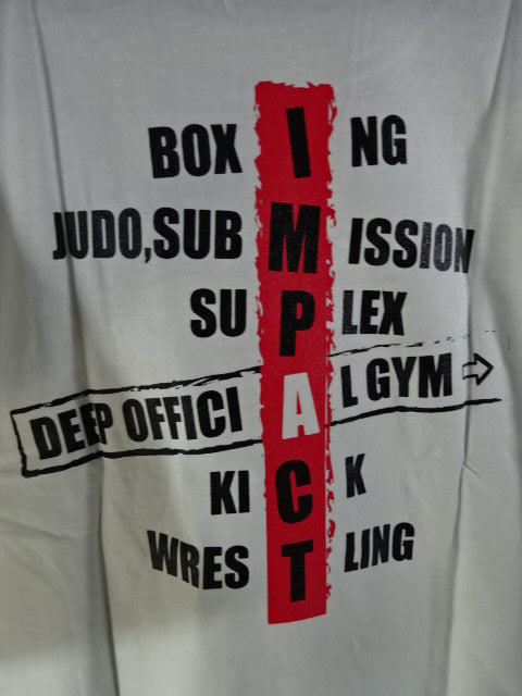 DEEP OFFICIAL GYM IMPACT T-Shirt (1) (White)