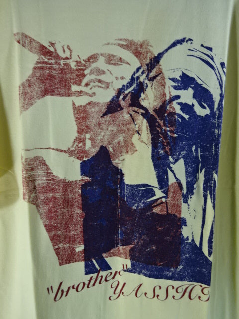 "brother" YASSHI T-Shirt (1) (Yellow)