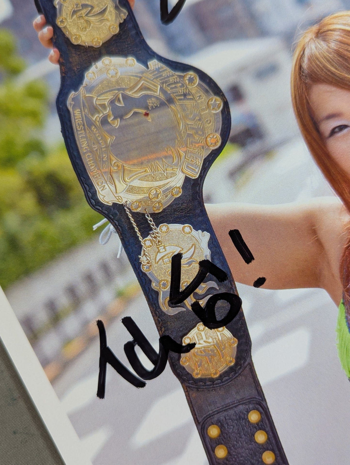 ★ High Speed Champion ★ Io Shirai (Iyo Sky)  hand signed autograph Pro-Photo 