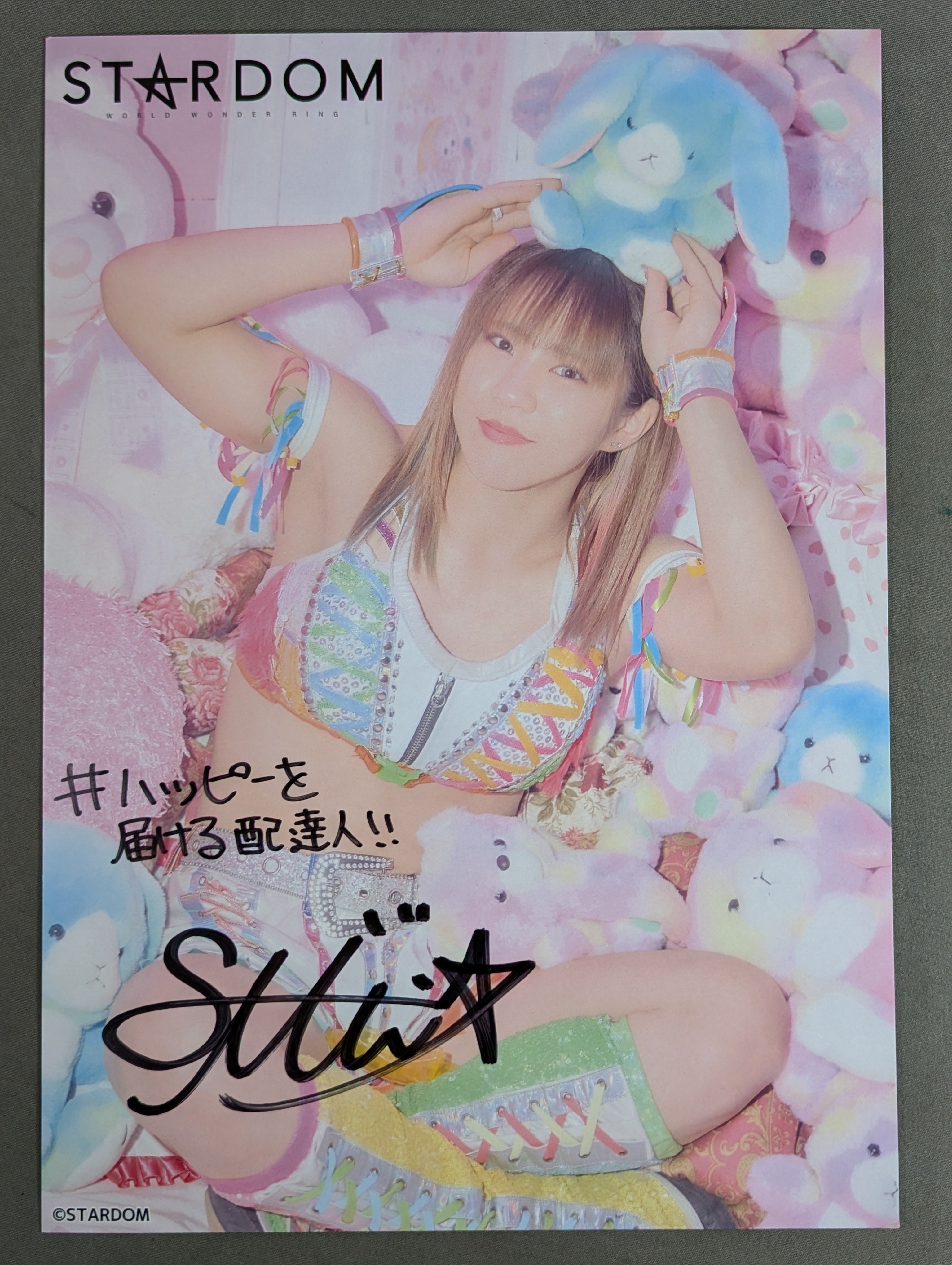 星来芽依 直筆サイン入り スターダムポートレート(A-5) – 闘道館