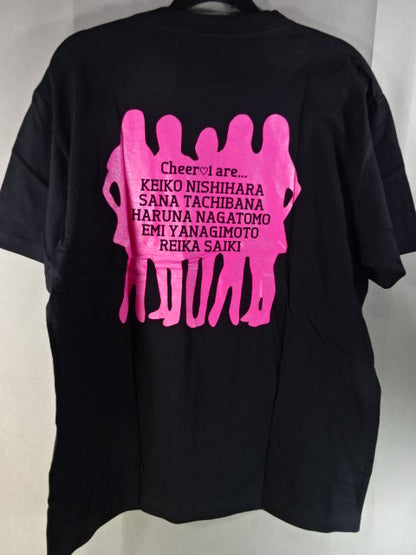 WRESTLE-1 Cheer-I "CHEER 1" T-Shirt (2) (Black)