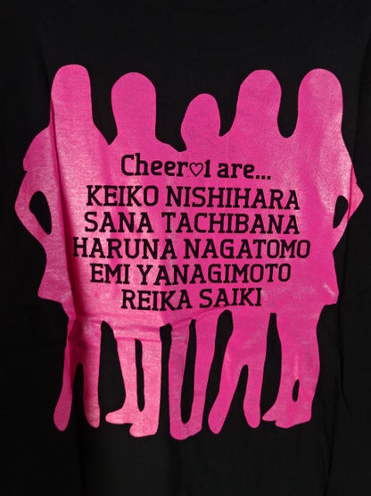 WRESTLE-1 Cheer-I "CHEER 1" T-Shirt (2) (Black)