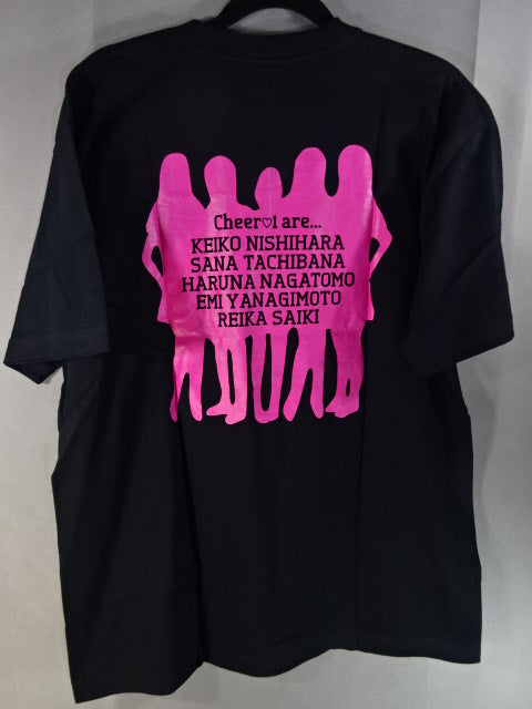 WRESTLE-1 Cheer-I "CHEER 1" T-Shirt (2) (Black)