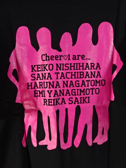 WRESTLE-1 Cheer-I "CHEER 1" T-Shirt (2) (Black)