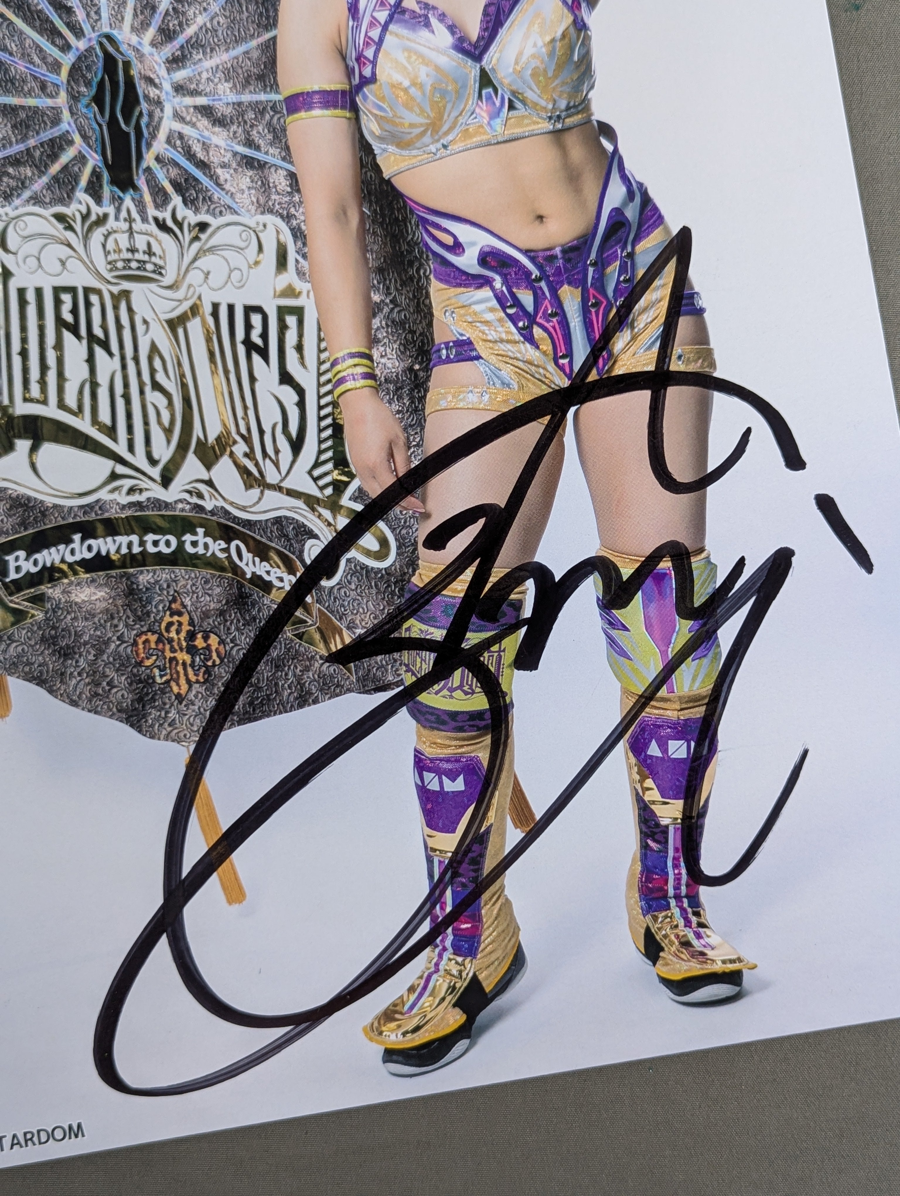 AZM 直筆サイン入り スターダムポートレート(P-8) – 闘道館