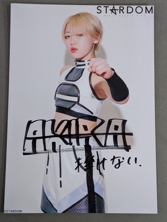 Akira Tetsu hand signed autograph stardom Pro-Photo (A-3)
