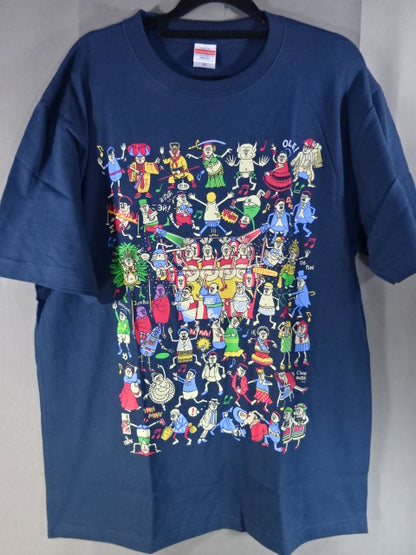 Toru Owashi  "Take Tooru to the Dance of the World" T-shirt (1) (Navy)