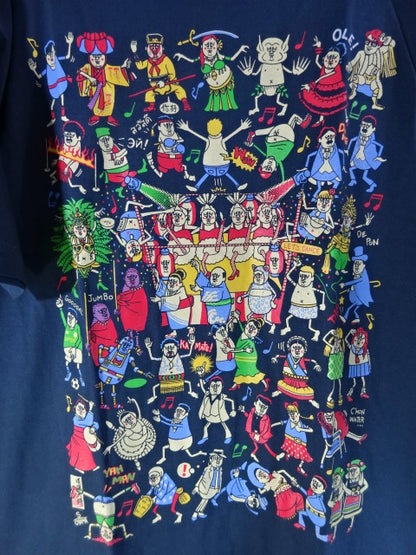 Toru Owashi  "Take Tooru to the Dance of the World" T-shirt (1) (Navy)