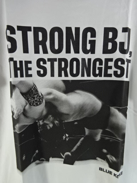 Takuya Nomura  "STRONG BJ THE STRONGEST" T-shirt (1) (white)