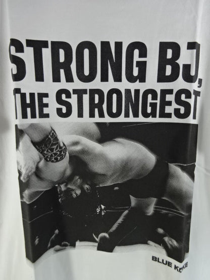 Takuya Nomura  "STRONG BJ THE STRONGEST" T-shirt (1) (white)