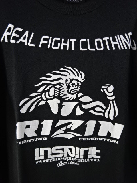 RIZIN×INSPIRIT Dry T-Shirt (1) (Black)