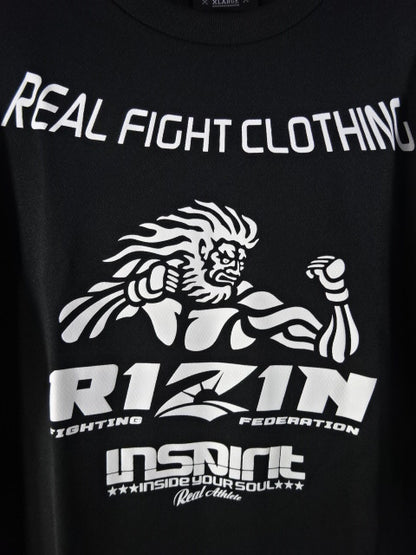 RIZIN×INSPIRIT Dry T-Shirt (1) (Black)