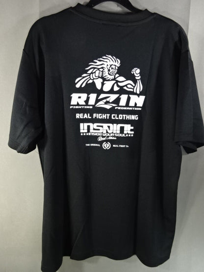 RIZIN×INSPIRIT Dry T-Shirt (1) (Black)