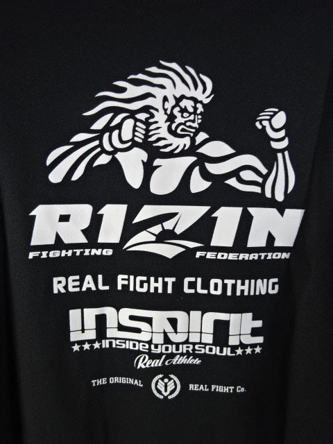 RIZIN×INSPIRIT Dry T-Shirt (1) (Black)