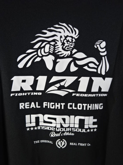 RIZIN×INSPIRIT Dry T-Shirt (1) (Black)