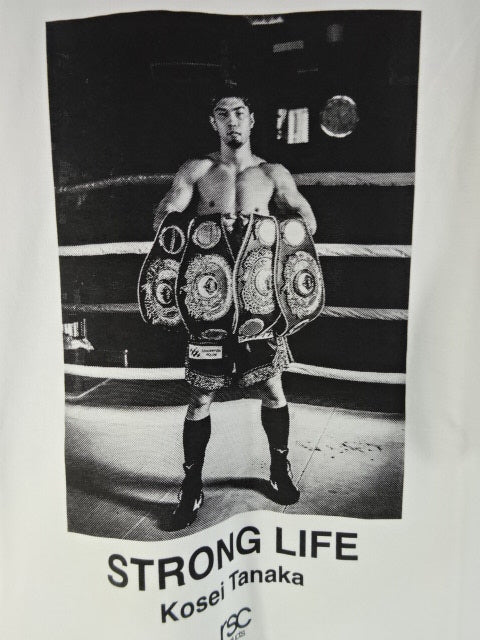 Tsunenari Tanaka×rsc product "STRONG LIFE" T-shirt