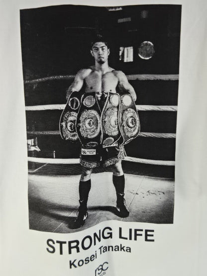 Tsunenari Tanaka×rsc product "STRONG LIFE" T-shirt