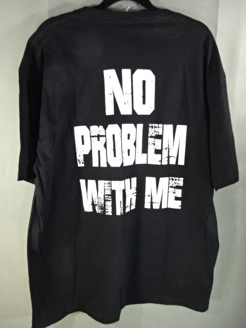 Ultimo Guerrero Rhinestone Illustration T-Shirt (1) (Black)