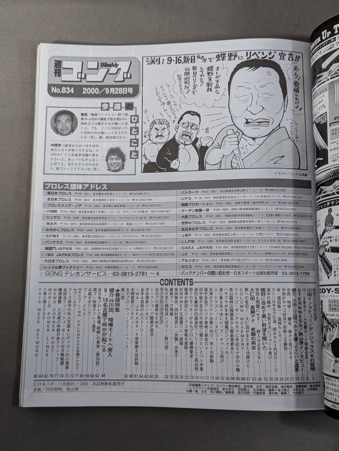 週刊ゴング834