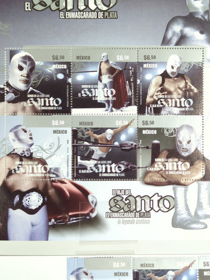 El Hijo del Santo  Official Commemorative Stamp Sheet