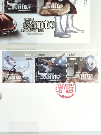El Hijo del Santo  Official Commemorative Stamp Sheet