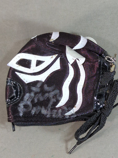 【hand signed autograph】 El Pantera Mask Coin Case Keychain