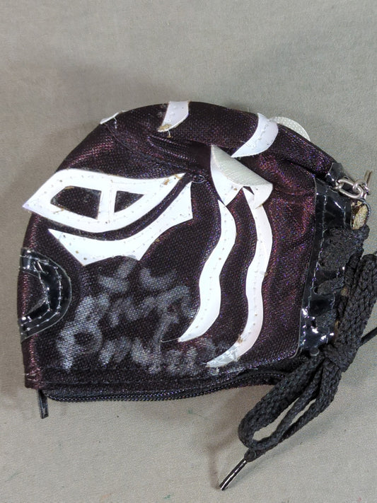 【hand signed autograph】 El Pantera Mask Coin Case Keychain