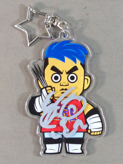 【hand signed autograph】 Toshiyuki Sakuda  Illustration Acrylic Keychain