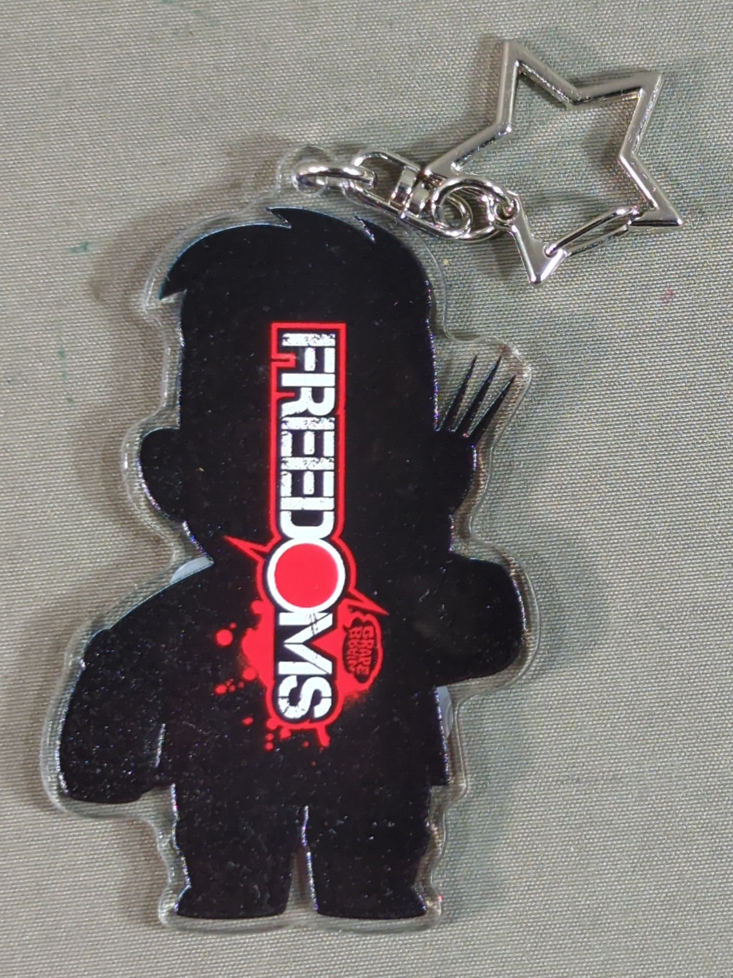 【hand signed autograph】 Toshiyuki Sakuda  Illustration Acrylic Keychain