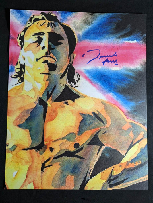 Dynamite Kid Hand Signed Autograph  Large Format Pro-Photo 