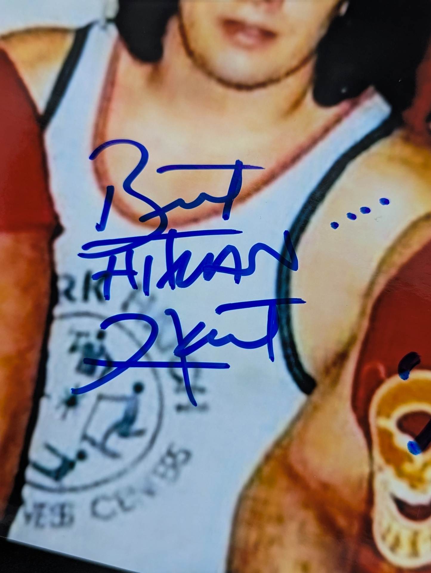 ダイナマイト・キッド＆“ヒットマン”ブレット・ハート 直筆Wサイン入り ポートレート④