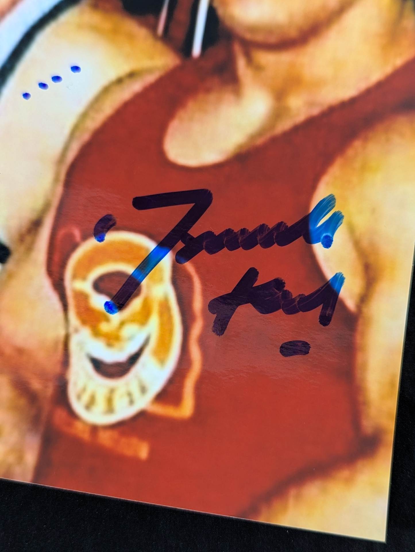 ダイナマイト・キッド＆“ヒットマン”ブレット・ハート 直筆Wサイン入り ポートレート④