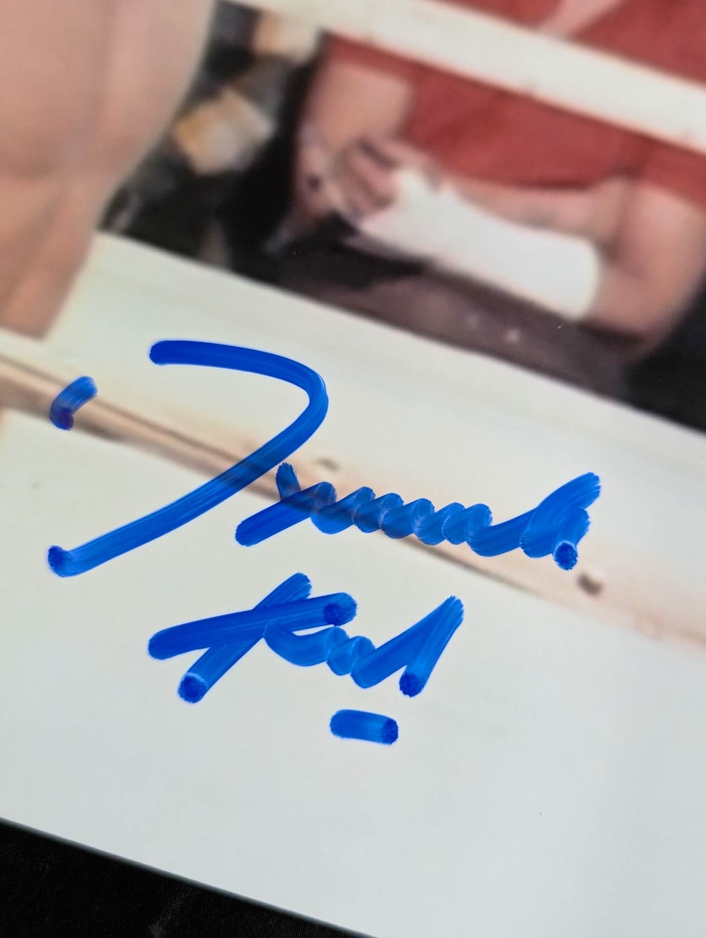 ダイナマイト・キッド＆“ヒットマン”ブレット・ハート 直筆Wサイン入り ポートレート⑤