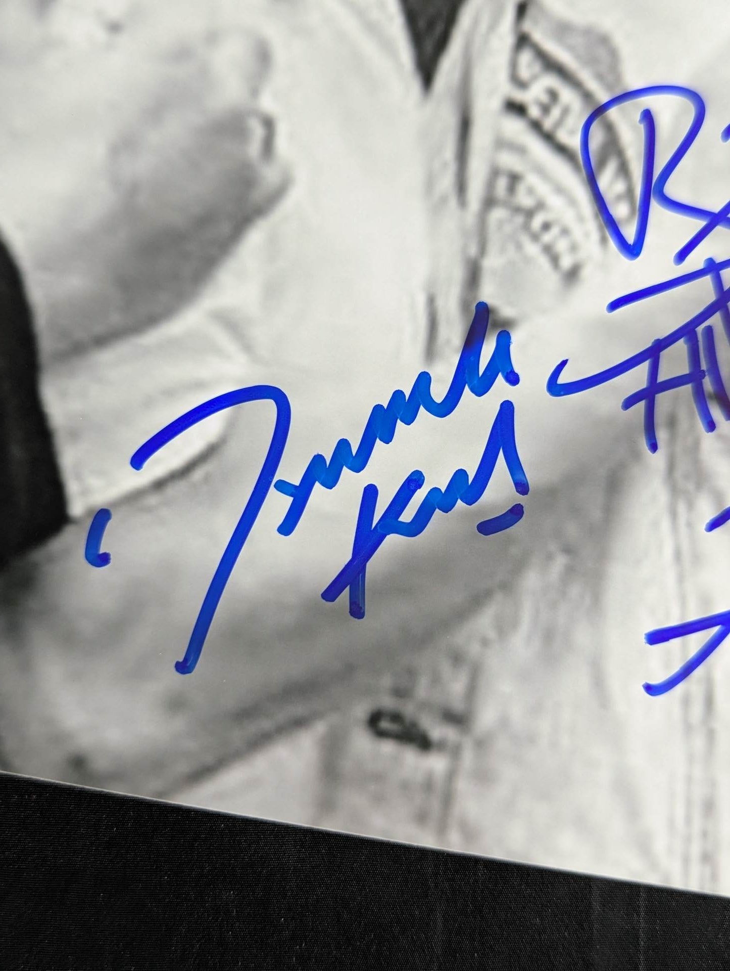 ダイナマイト・キッド＆“ヒットマン”ブレット・ハート 直筆Wサイン入り ポートレート③