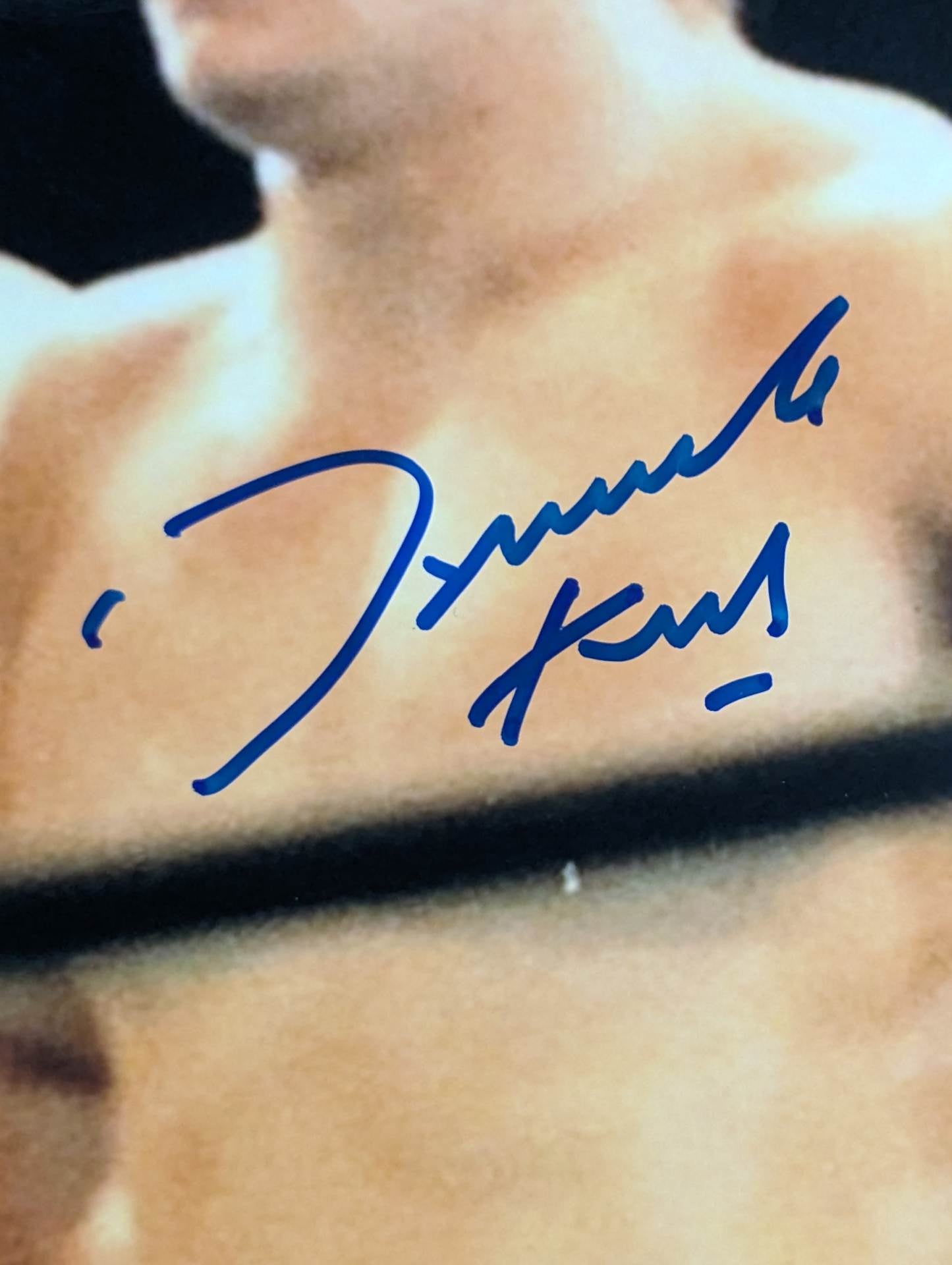 ダイナマイト・キッド＆“ヒットマン”ブレット・ハート 直筆Wサイン入り ポートレート②