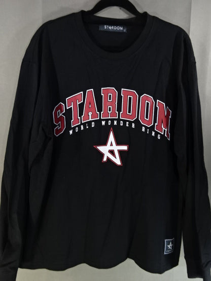 スターダム×アベイル ロングスリーブTシャツ①(ブラック)