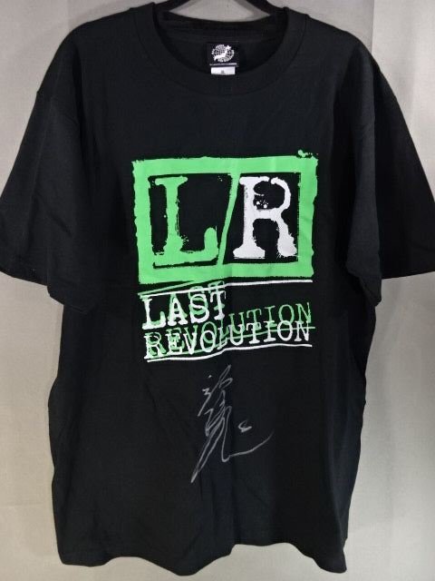【諏訪魔 直筆サイン入り】ラスト・レボリューション「L/R」Tシャツ