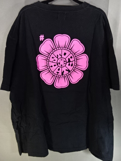 木村花 ドージョーアッパレ イラストTシャツ①(ブラック)