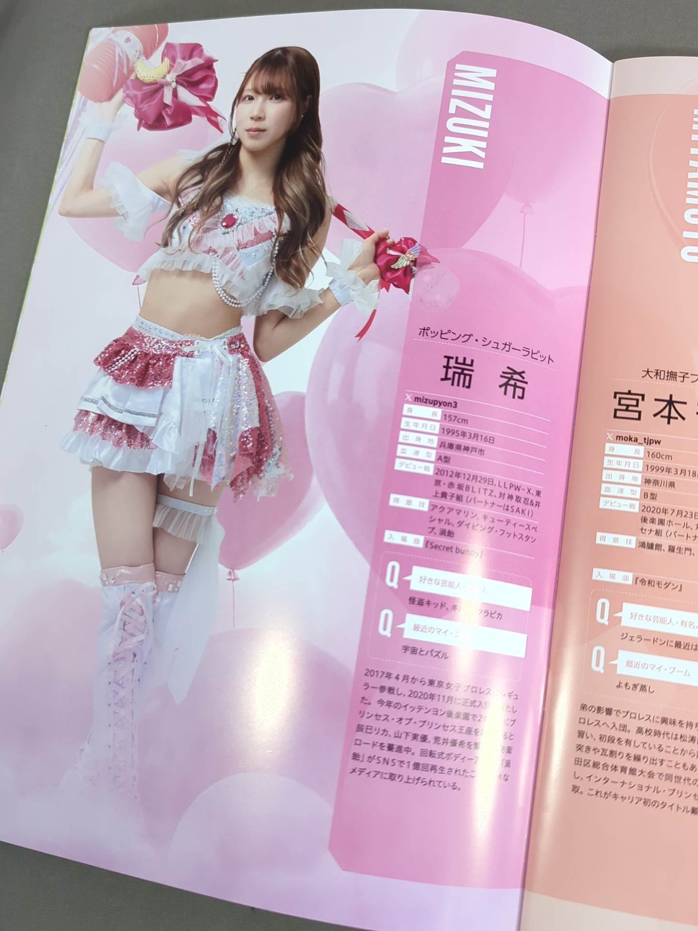 小夏れん 直筆サイン入り】東京女子プロレス オフィシャルプログラム